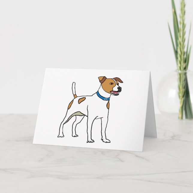 Cartão Jack Russell Terrier (Frente)