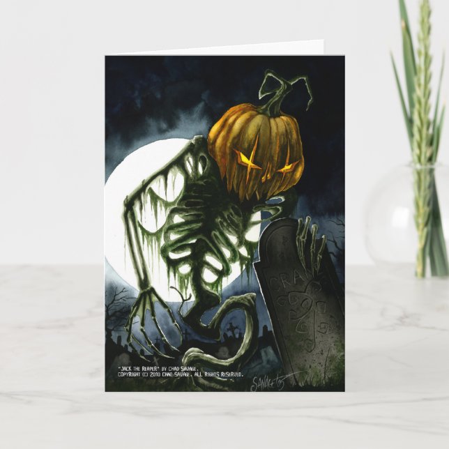 Cartão Jack the Reaper Greeting Card (Frente)