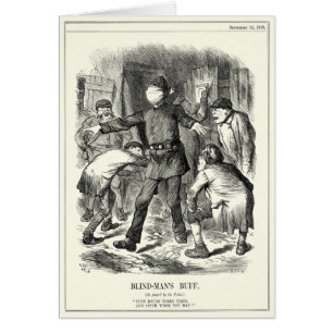 Cartão Jack the Ripper - o lustre de homem cego, 1888