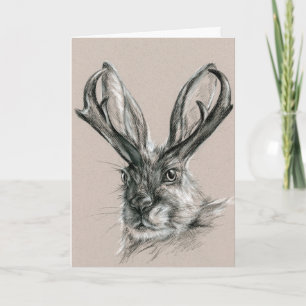 Cartão Jackalope Personalizado Aniversário
