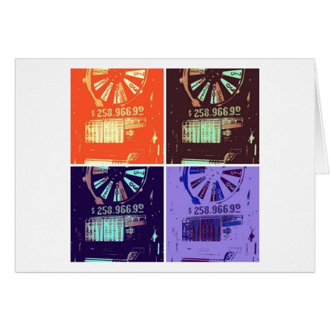 Cartão Jackpot Slots Las Vegas (Frente Horizontal)