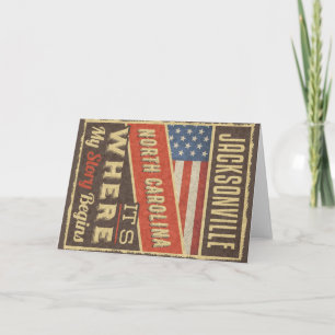 Cartão Jacksonville Carolina do Norte