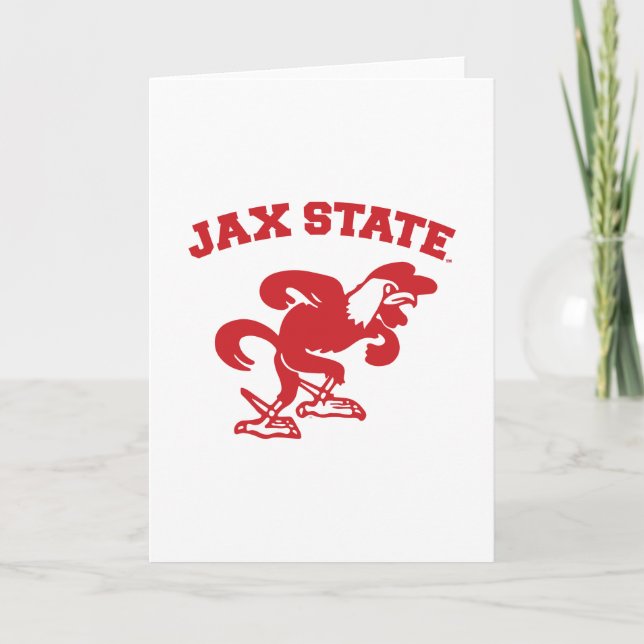 Cartão Jacksonville State University JAX State Gamecocks (Frente)