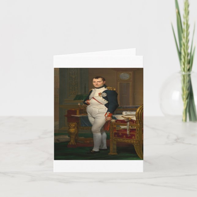 Cartão Jacques-Louis David - O Imperador Napoleão (Frente)