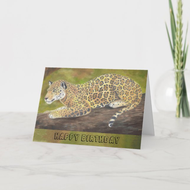 Cartão Jaguar birthday card (Frente)
