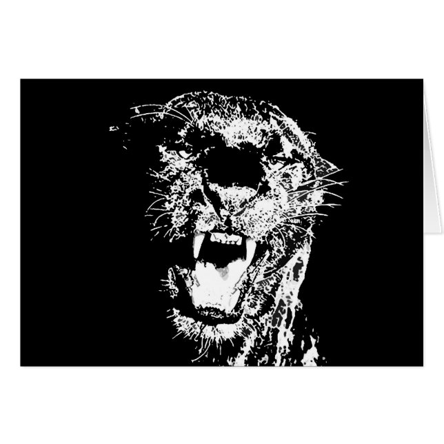 Cartão Jaguar - Pantera Negra (Frente Horizontal)