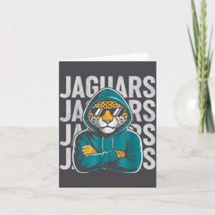 Cartão Jaguar Vintage Design Homens Mulheres Crianças