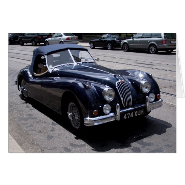 Cartão Jaguar XK 120 (Frente Horizontal)