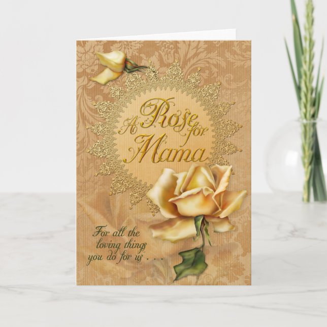 Cartão Jaguarwoman's "Mothers Day Card II" (Frente)