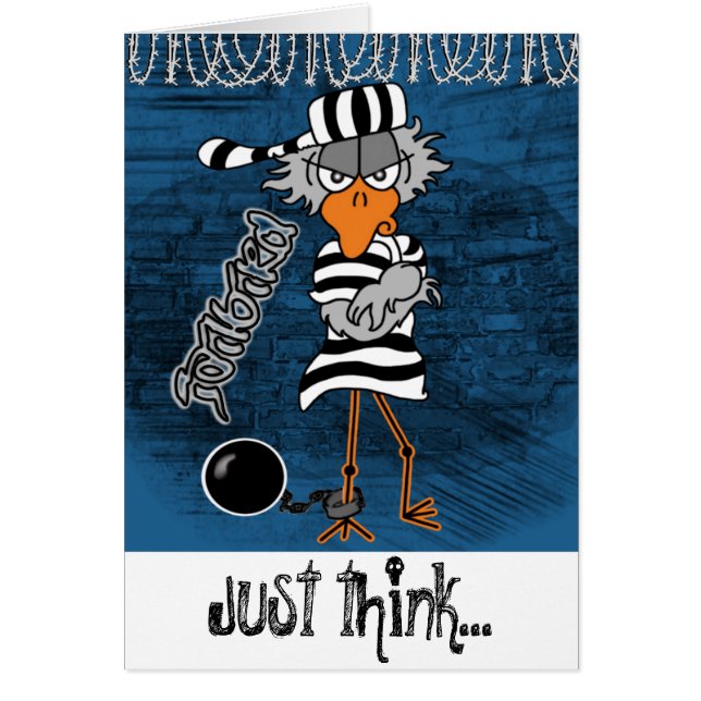 Cartão Jailbird da prisão (Frente)