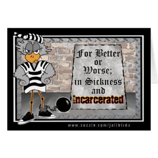 Cartão Jailbird da prisão