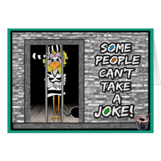 Cartão Jailbird da prisão