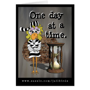 Cartão Jailbird fêmea: Seja forte!