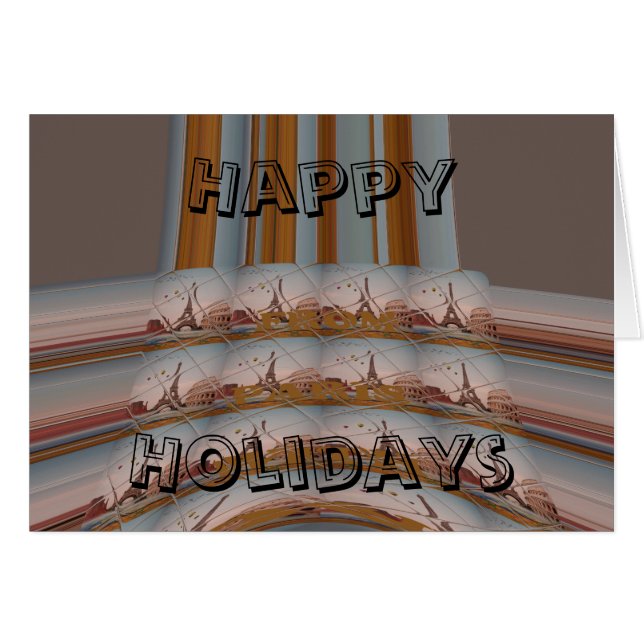 Cartão J'aime Paris (I Love Paris) (Frente Horizontal)