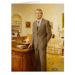Cartão James Carter White House Retrato Presidencial