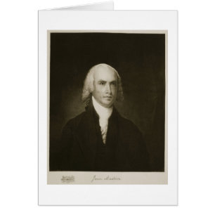 Cartão James Madison, 4º Presidente dos Estados Unidos