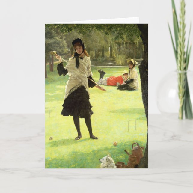 Cartão James Tissot | Croquet, c.1878 (Frente)
