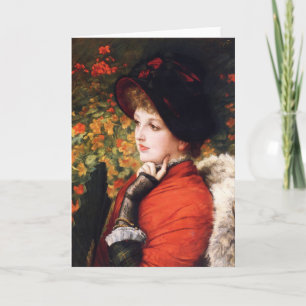 Cartão James Tissot Type of Beauty Greeting Card