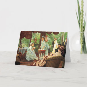 Cartão James Tissot Victorian Tea Party Greeting Card