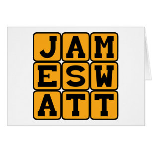 Cartão James Watt, inventor escocês