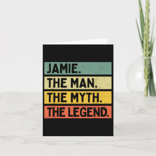 Cartão Jamie O Homem O Mito A Lenda Engraçada Personaliza