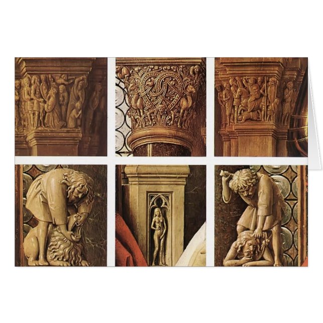 Cartão Janeiro camionete Eyck- Madonna de Canon camionete (Frente Horizontal)