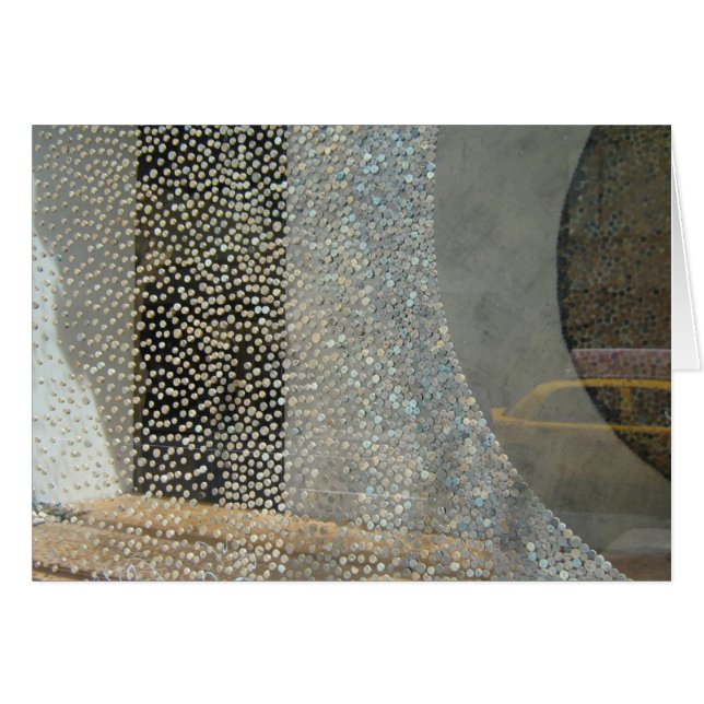 Cartão Janela abstrata de NYC (Frente horizontal)