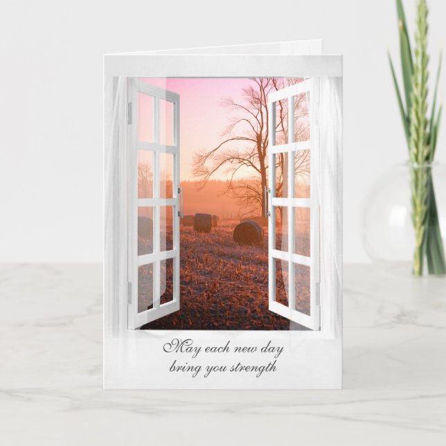 Cartão Janela de Simpatia dos Bales de Hay (Frente)