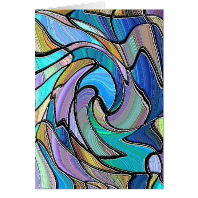 Cartão Janela de vitral (Frente)