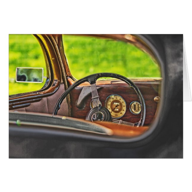 Cartão Janela para o passado (Frente Horizontal)