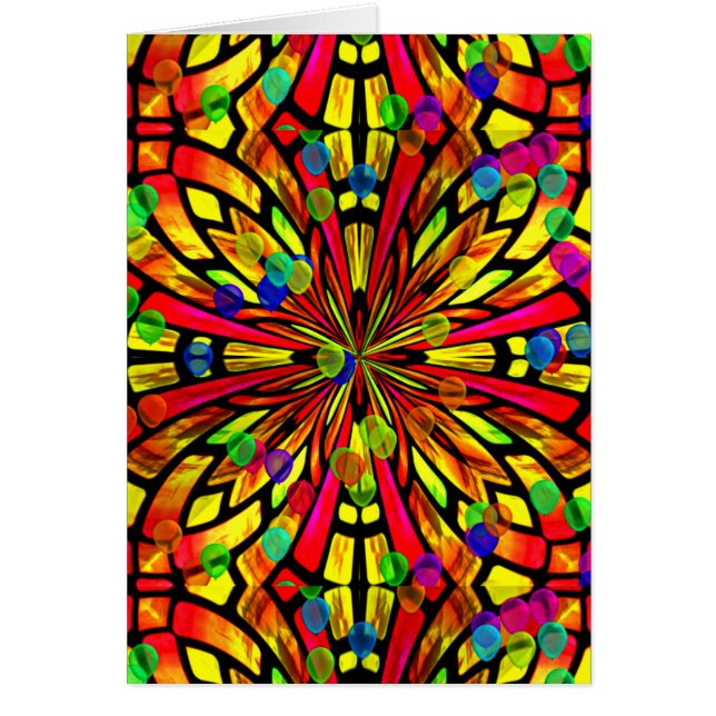 Cartão Janela rosa (Frente)