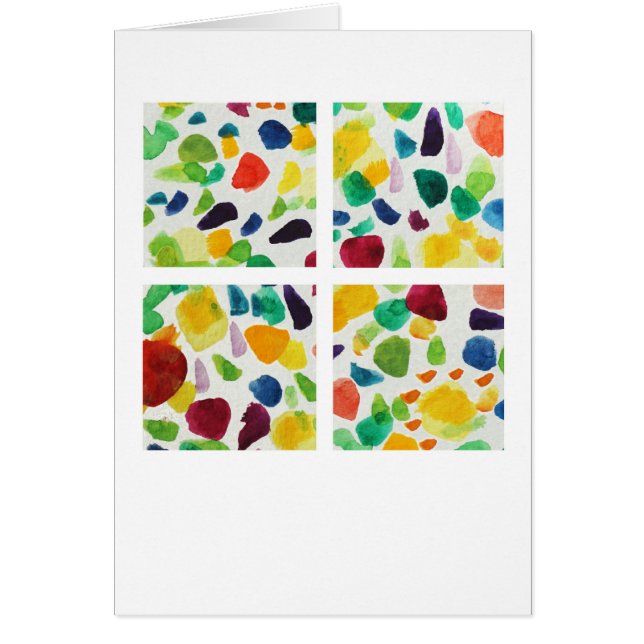 Cartão Janelas da aguarela (Frente)