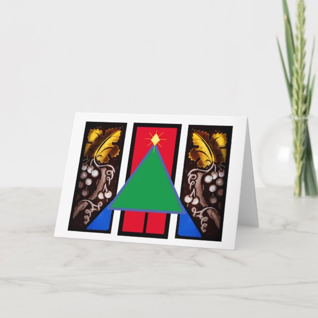 Cartão Janelas de vidro retidas por Bruce Tunis (Frente)