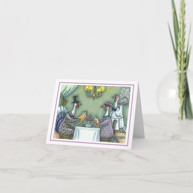 Cartão JANTAGEM FINA TURQUIA, AGRADECIMENTO AO Vazio HUMO (Frente)