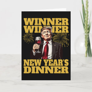 Cartão Jantar de Ano Novo de Trump 2025 