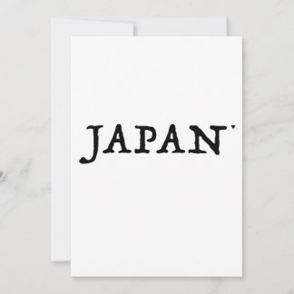 Cartão Japan - minimalistic typography card