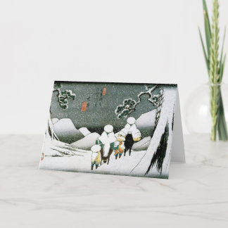 Cartão Japan Snow Greeting Card