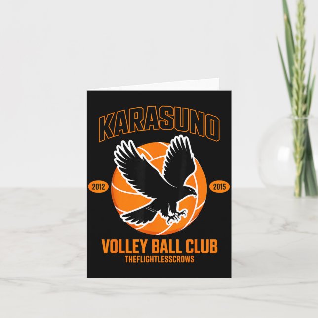 Cartão Japanese Anime Volleyball Club Karasunooo High  (Frente)