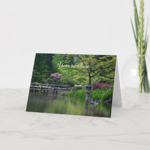 Cartão Japanese Garden greeting card