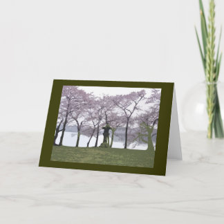 Cartão Japanese Lantern at the Tidal Basin Washington DC