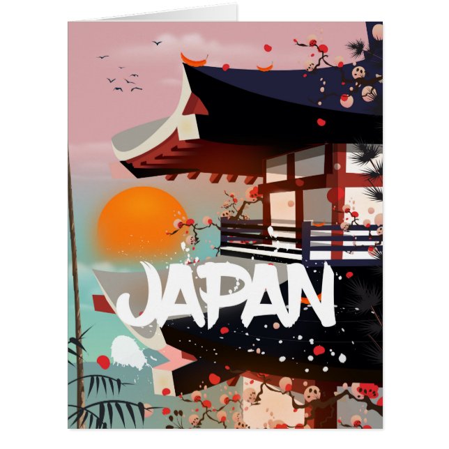 Cartão Japão Edifício de sola poster (Frente)