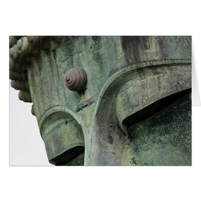 Cartão Japão, Kamakura. O Excelente Buda de Kamakura, um (Frente Horizontal)