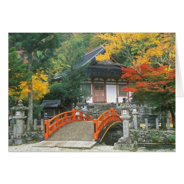 Cartão Japão, Nara, Templo Ryuzenji (Frente Horizontal)