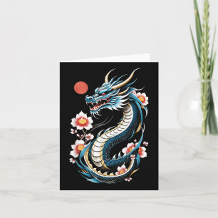 Cartão Japonês - Aestic Dragon Japonês Art Japan Tatto