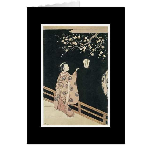 Cartão japonês antigo da arte (Frente)