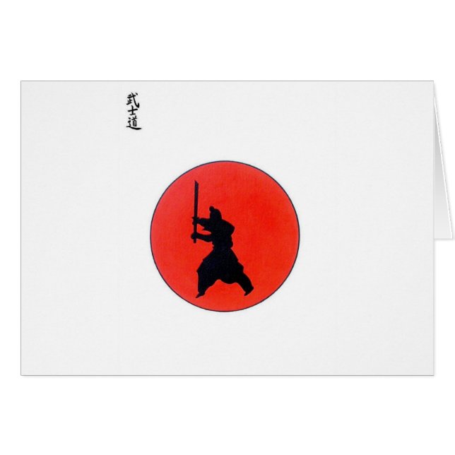 Cartão Japonês Bushido (Frente Horizontal)
