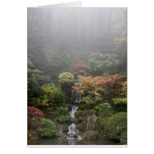 Cartão japonês do jardim