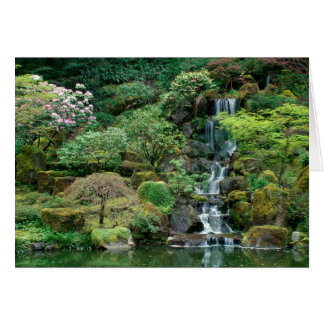 Cartão Japonês Gardens Portland, Oregon