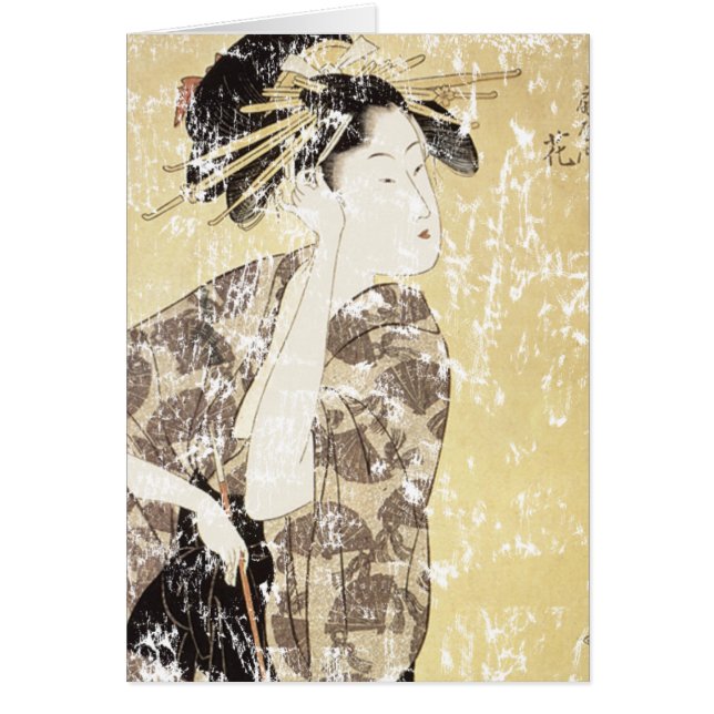 Cartão Japonês Geisha (Frente)