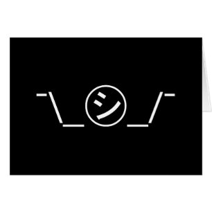 Cartão Japonês Kaomoji do ¯ do Emoticon da encolho de